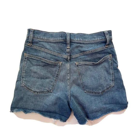 MADEWELL Women’s High-Rise Denim Shorts Sz 26 Cut Off Jeans 4” Inseam - Picture 2 of 3